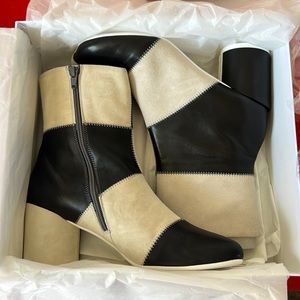 MM6 Patchwork Ankle Boots 41
